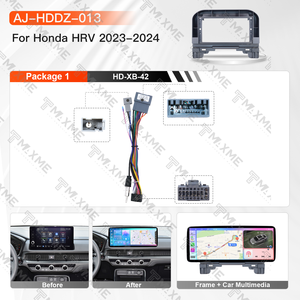 Pantalla de Navegación Android HD de 12.3 Pulgadas Todo en Uno, Marco Base con Arnés de Cableado, GPS, Bluetooth para <span class=keywords><strong>Honda</strong></span> HR-V 2023-2024 - Product Image 2
