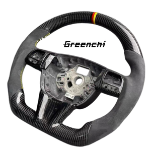 Volant en fibre de carbone pour Seat <span class=keywords><strong>Leon</strong></span> <span class=keywords><strong>Cupra</strong></span>, amélioration de l'intérieur, sans airbag - Product Image 3