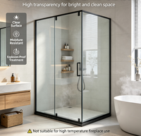Vente en gros de plaques de verre flotté transparent massif Laurel de 3 mm à 12 mm d'épaisseur pour la décoration de salle de bain, garantie de 3 ans, projet complet