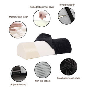 कस्टम समायोज्य आधा चंद्रमा को मजबूत मेमोरी फोम फुटरेस्ट डेस्क लुंबर तकिया घुटने के दर्द से राहत देता है - Product Image 6