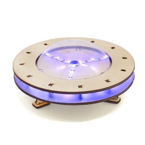 Kit de Ciencia de Disco Volador con Luz Azul, Juguete Educativo de Madera para Niños de 7-9 Años, Modelo STEM de Ensamblaje Manual - Product Image 2