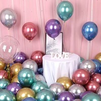 Ballons de fête de Pâques en latex coloré brillant en gros, 5 pouces, 12 pouces, or, argent, hélium, anniversaire, mariage, décoration promotionnelle