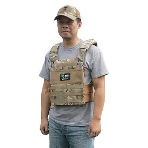 Best Sales Plate Carrier Vest Large Outdoor Tactical Running Sport Tactical Vest Protective Waistcoat for Hunting Training Game