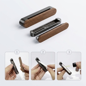 Aluminum Car Vent Freshener Essential Oil <b>Diffuser</b> Clip Wooden Odor Repellent Long Lasting Scent Car Interior Decor - Product Image 3