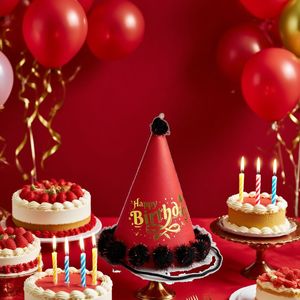 DAMAI Premium Foil Letter <b>Glitter</b> Birthday Hat for Kids Adults Party Supplies Acrylic Waterproof Durable Birthday Hat - Product Image 1