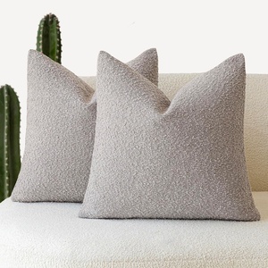 18 X 18 Inch Textured Boucle Cozy Soft Washable <strong>Decorative</strong> <strong>Throw</strong> <strong>Pillow</strong> Covers for Chair Sofa Bedroom Living Room Home Decor - Product Image 4