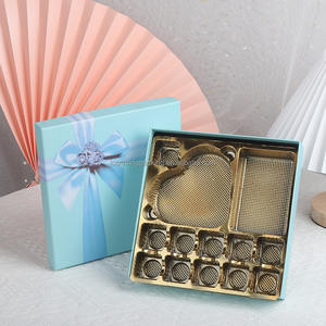 กล่องของขวัญช็อกโกแลตบาร์บรรจุภัณฑ์กระดาษสบู่ดอกกุหลาบสำหรับอาหารเคลือบผิวด้านและพิมพ์ลายนูน - Product Image 2