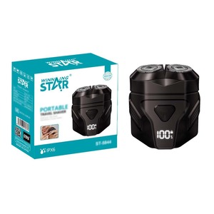 เครื่องโกนหนวดไฟฟ้าพกพา Winning Star รุ่น ST-5844 ชาร์จแบบ Type-C ใบมีดคู่ กันน้ำ IPX6 เครื่องโกนหนวดสำหรับเดินทางสำหรับผู้ชาย - Product Image 1