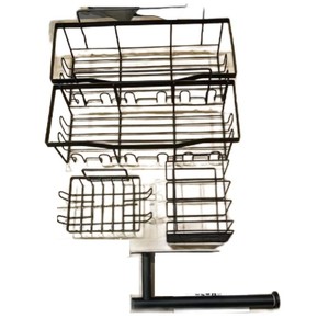 No Drilling Large Capacity Rustproof Stainless Steel Bathroom <b>Shower</b> Caddy Adhesive Organizer Easy Installation - Product Image 2