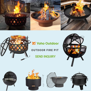 Foyer d'extérieur en acier de style moderne avec barbecue <span class=keywords><strong>brasero</strong></span> patio restaurants bol à feu grill charbon de bois feu de <span class=keywords><strong>table</strong></span> accessoire de poker - Product Image 4