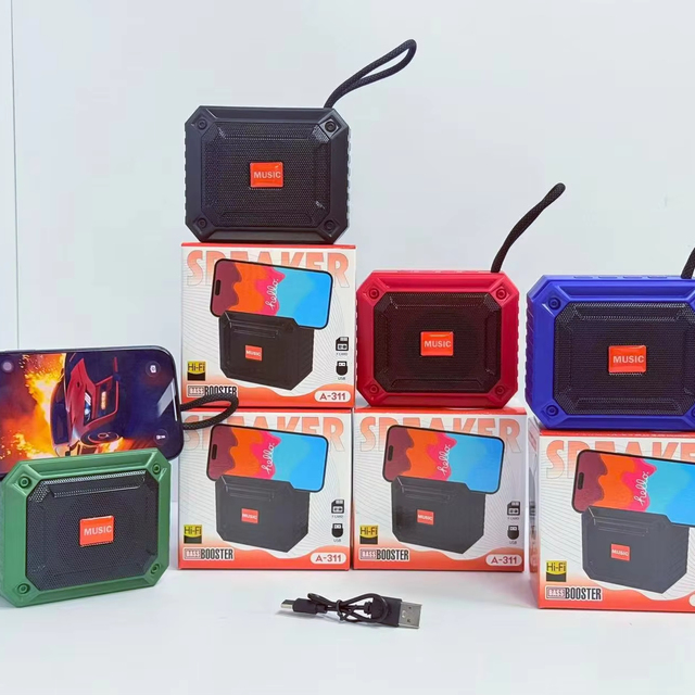 Outdoor Portable for Bluetooth BT Speakers with RGB LED Lighting and TF Card Feature Mini Loud Stereo Sound for Outdoor Use