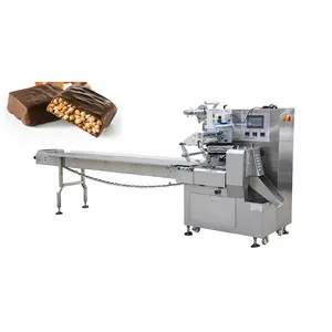 Ligne d'emballage d'alimentation automatique tri automatique pâtisserie crème glacée sandwich comptage oreiller machine d'emballage