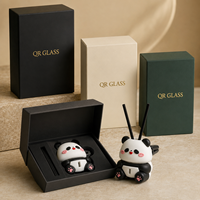 Diffuseur de parfum suspendu pour voiture, design de Noël, vide, en verre, mignon, pour huiles essentielles, vente en gros