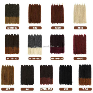 Locs פרפרים בעבודת יד הרחבות שיער סרוג 18 אינץ 'מנעולים סינטטיים מתולתל יחיד בסגנון weft - Product Image 3