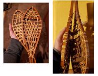 Raclettes en bois avec fixations, décoration murale pour chalet, ensemble de 15 pouces, plus 1 paire d'ornements de raclettes, Noël