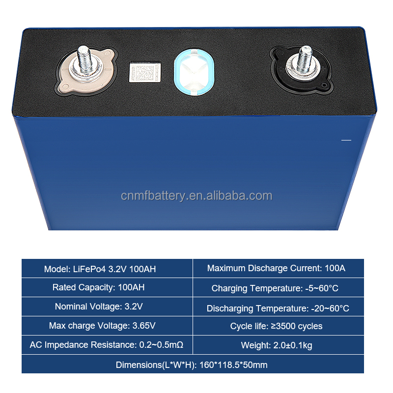 LifePo4-Batería de iones de litio, celda de batería de 32V, 72V, 12,8 V, 24V, 3,2 V, 12V, 48V, 100ah