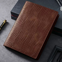 Carnet de notes A5 de luxe à feuilles mobiles en grain de crocodile, journal d'affaires avec pages détachables, logo personnalisé disponible