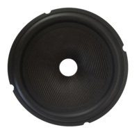 Haut-parleur passif en fibre de verre 6,5 pouces pour autoradio - Bord en caoutchouc noir certifié RoHS, impédance 4-8 ohms, kit d'accessoires