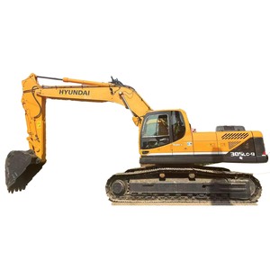 Excavatrice sur chenilles Hyundai 305LC-9T d'occasion de haute qualité, 30 tonnes, avec accessoire de pince, attache rapide et brise-roche - Product Image 1