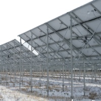 Toit au sol Carport Support de panneau en acier galvanisé Usine chinoise Coût moyen de l'installation solaire Pv