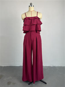 Novedad <span class=keywords><strong>de</strong></span> verano, ropa <span class=keywords><strong>de</strong></span> mujer, Sexy, una palabra, cuello, volantes, talla grande, pantalones recortados, pierna, <span class=keywords><strong>biblioteca</strong></span>, conjuntos <span class=keywords><strong>de</strong></span> talla grande para mujer - Product Image 3