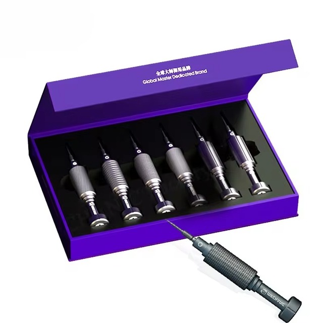 MECHANIC 6 in 1 3D Non-Slip Disassemble Repairing Magnetic Steel Screwdriver Set for iPhone Android Mobile Repair Tool Kit