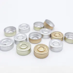 GL Pharmazeutische Aluminiumkappe abreißfähige Dichtungsabdeckung mit Ring für Injektionsflaschen