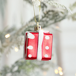 2 Stück Neue Weihnachts-Schneemann-<span class=keywords><strong>Mini</strong></span>-Dekorationen, Kleine Anhänger für Weihnachtsbäume, Weihnachtsmann-Hütten-Ornamente, Party-Deko-Zubehör - Product Image 6