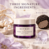 Crème Visage Perle de Truffe Noire Acide Hyaluronique Hydratante Anti-rides Crème Faciale Marque Privée OEM ODM Soins de la Peau
