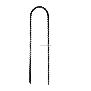 Tumpukan angin trampolin baja galvanis berbentuk U, jangkar runcing untuk tenda berkemah tugas berat - Product Image 2