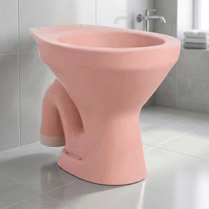 EWC European Water Closet Rustic Vitrosa Red Color Ceramic Floor Mounted Dual-Flush Siphon P/S Trap Toilet - Product Image 2