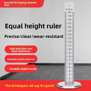 <span class=keywords><strong>Niveau</strong></span> à bulle en acier inoxydable pour pose de carrelage, jauge de nivellement de sol, tige de nivellement infrarouge, outil de carrelage pour maçons - Product Image 2