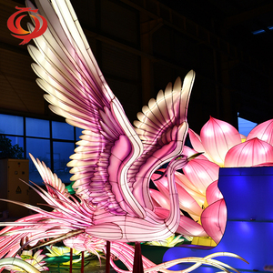 Lanternes LED chinoises en soie imperméable faites à la main pour les événements en plein air pour le Nouvel An Diwali Ramadan Graduation Thanksgiving - Product Image 5