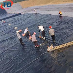 Géomembrane bleue en HDPE, géomembrane noire, blanche, verte, rouleau de géomembrane, <span class=keywords><strong>prix</strong></span>, géomembranes HDPE 1,5 mm, revêtement de bassin, irrigation - Product Image 5