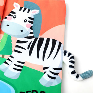 Giocattoli per libri per bambini OEM, libri ad alto contrasto Touch and Feel libri di stoffa stropicciati giocattoli morbidi regalo per bambini educativi precoci - Product Image 5