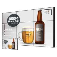 Écran vidéo mural LCD sur mesure de 46 pouces pour intérieur, 3x3, 2x2, 4x4, avec cadre ultra fin, pas de pixel P2.0, format 16:9