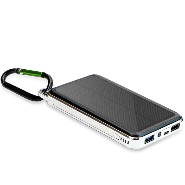 The Best Selling 15000mAh Solar Power Bank Outdoor Emergency Waterproof Portable Power Bank Charger LED Flashlight