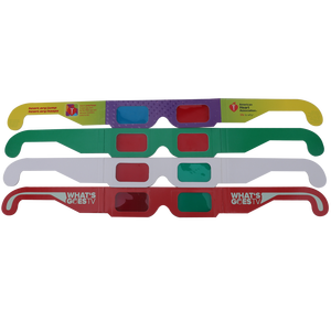 Gafas de papel plegables 3d para niños, lentes de impresión completa personalizadas para conciertos, <span class=keywords><strong>cine</strong></span> de película, color <span class=keywords><strong>rojo</strong></span> y azul, para regalo, promoción - Product Image 6