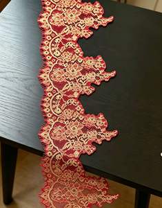 Pizzo in Rete con Motivi Floreali per Abiti da Sposa, Borse e Pigiami - Product Image 6