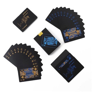 Tùy Chỉnh Logo Chất Lượng Cao Pvc Poker Deck Không Thấm Nước Đen Durable Nhựa Playing Cards - Product Image 4