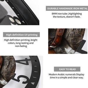 <span class=keywords><strong>Horloge</strong></span> ronde en fer de 25 cm conçue comme une <span class=keywords><strong>piscine</strong></span> à eau chaude - Product Image 4