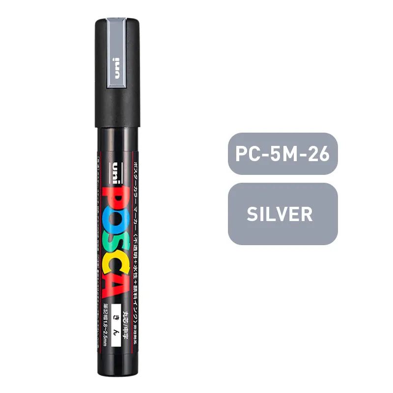 Uni posca Pc-5m סמן עט/גרפיטי פרסומת 0.7 מ "מ אמנות נייר מכתבים רב-צבע אופציונלי