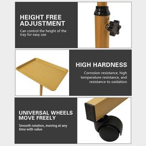 Hair Salon <b>Tool</b> Cart Aluminum Alloy High-end Multi-functional Mobile Beauty Cart with Storage Rack - Product Image 3