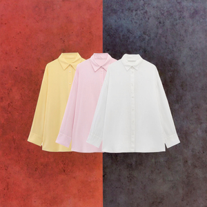 Blus Wanita PB&ZA Musim Panas 2025 Kasual Polos Rajutan Linen Kerah Mandarin Lengan Raglan - Product Image 3