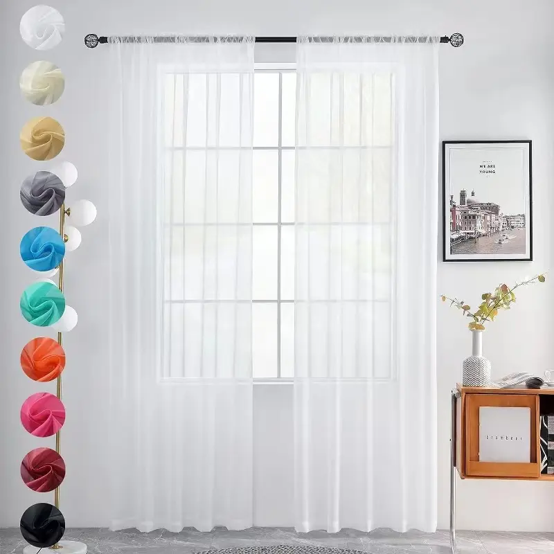 JIUANG Textilien Solid Home Vorhang Licht Fenster vorhänge Polyester Gardinen für das Wohnzimmer