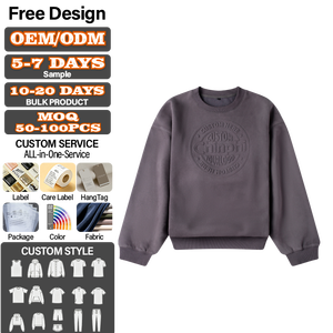 Sweat-shirts à col rond respirants et anti-transpiration, personnalisables avec logo, pour hommes - Product Image 1