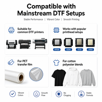 Tinta Printer DTF 1000ml Kepadatan Warna Tinggi Tinta Pigmen Berbasis Air untuk Xp600/i3200 DX5 Pencetakan Transfer Panas Kaos Tekstil