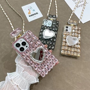 Funda de Teléfono Móvil con Espejo y Diamantes de Imitación para <span class=keywords><strong>iPhone</strong></span> 11 13 14 15 16 Plus 17 Pro Max para Samsung <span class=keywords><strong>S</strong></span> 22 <span class=keywords><strong>23</strong></span> 24 25 Plus Ultra - Product Image 1