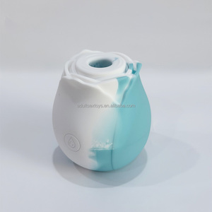 Dubbele Kleur Rozen Speelgoed <span class=keywords><strong>USA</strong></span> 10 Zuigmodi Gekleurde Rozen Vibrator Volwassen Clitoris Stimulerende Rozen Seks Speelgoed - Product Image 6
