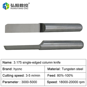 HYCNC 3.175mm Single Flute <strong>End</strong> <strong>Mill</strong>, High-Speed CNC Carving Tool for Acrylic, PVC, MDF &amp; Advertising &amp; DIY Projects - Product Image 2
